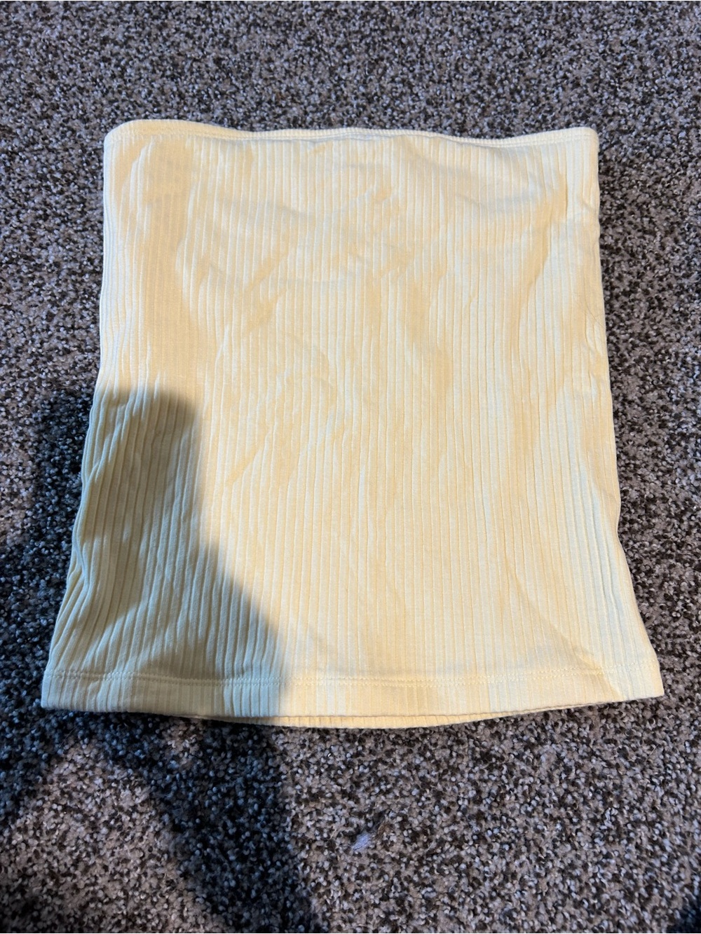 Old Navy Women's Ribbed Strapless Tube Top Pale Yellow